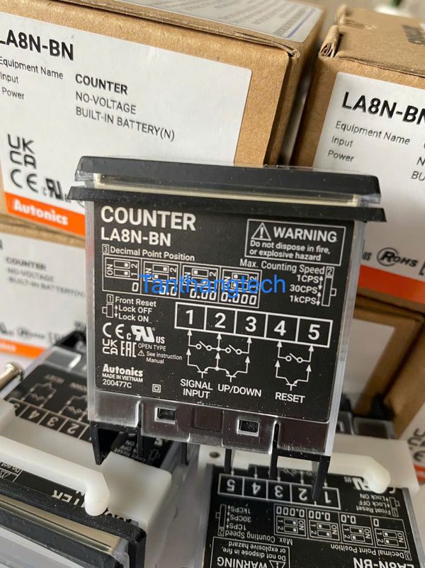 LA8N-BN Bộ đếm LCD nhỏ gọn Autonics
