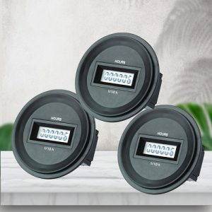 Đồng hồ đếm giờ GIC ZJ1FBA kỹ thuật số 12-48 VAC DC model Round Bezel